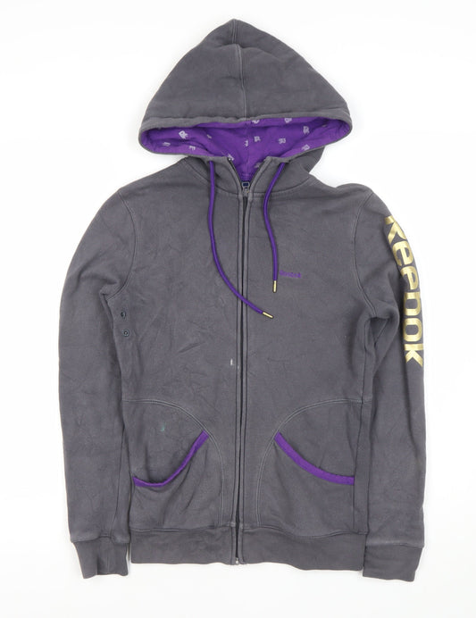 Reebok Women's Grey Full Zip Hoodie XS