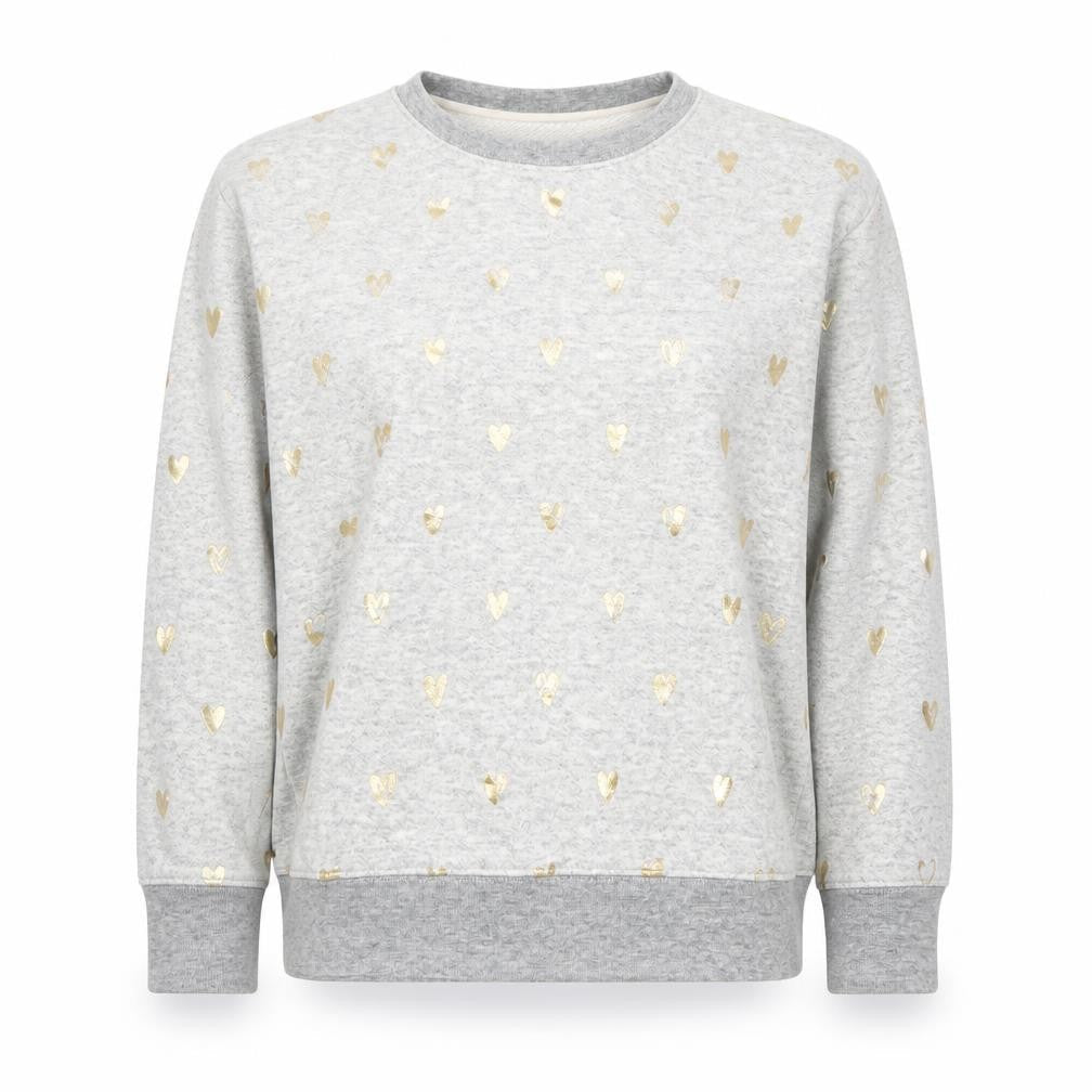 Front view of J.Crew Women's Grey Pullover Sweatshirt XS