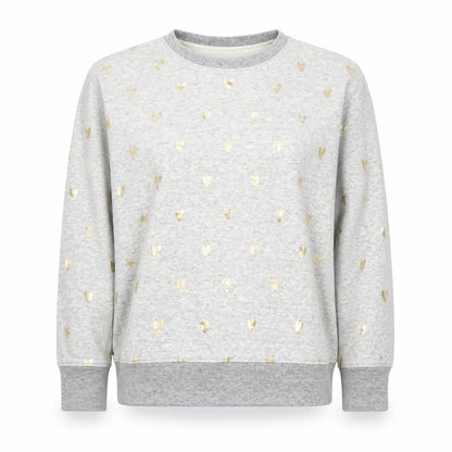 Front view of J.Crew Women's Grey Pullover Sweatshirt XS