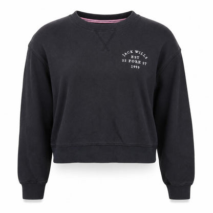 Womens UK Size 6 Jack Wills Black Pullover Sweatshirt
