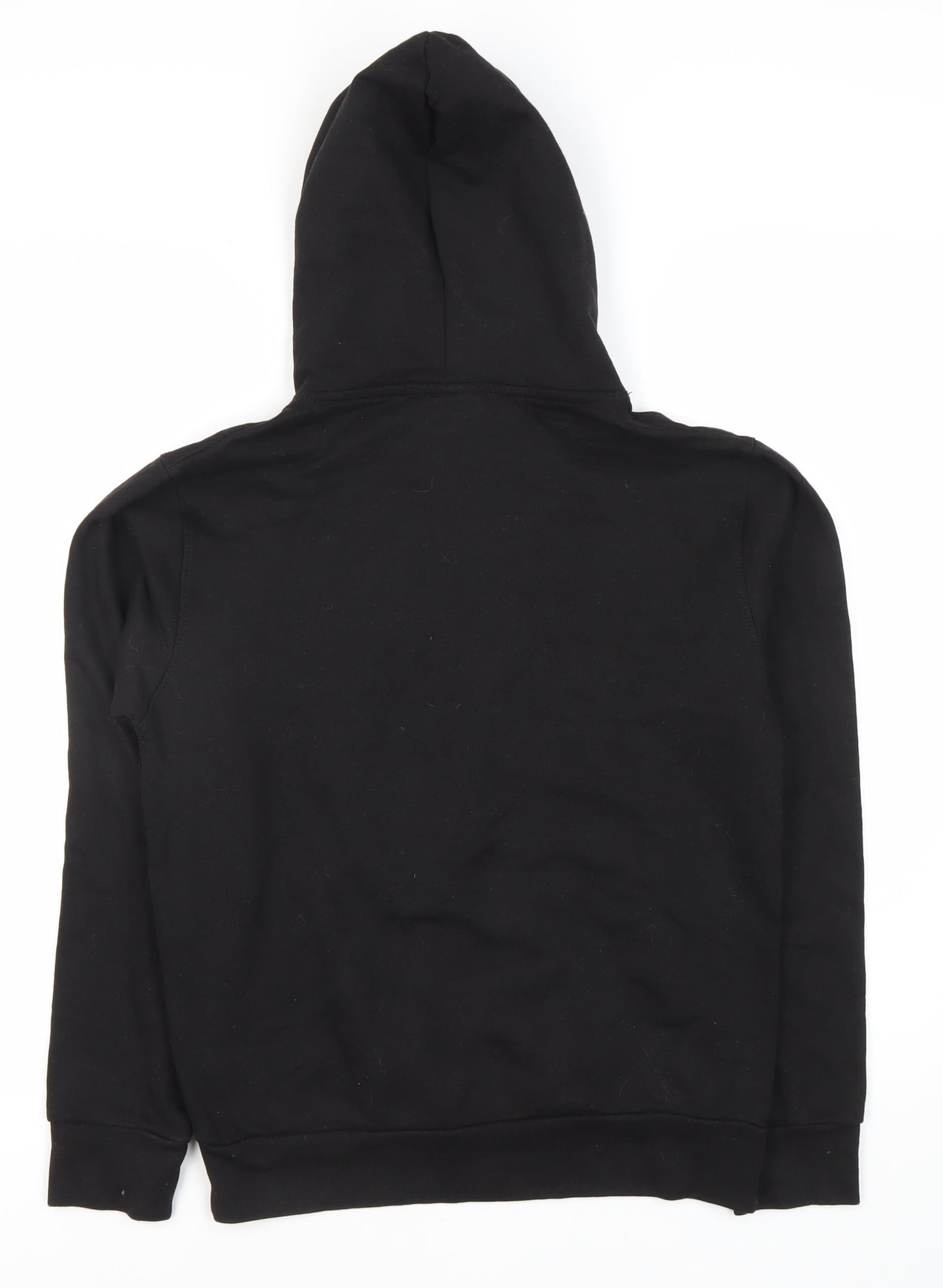 DE-LUX Unisex Adults Black XS Hoodie with Graphic Print