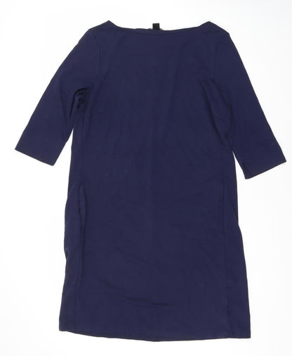 Esprit Women's Blue 3/4 Sleeve Shift Dress Size 12