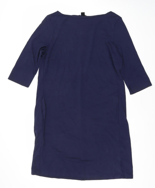 Esprit Women's Blue 3/4 Sleeve Shift Dress Size 12