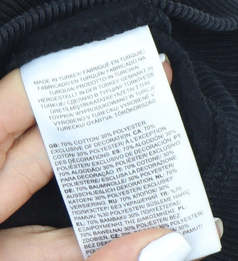 The North Face Men's Black Pullover Logo Hoodie M