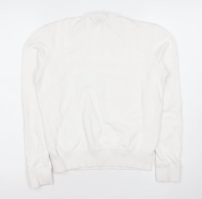 Mens UK Size XS Reebok White Pullover Sweatshirt