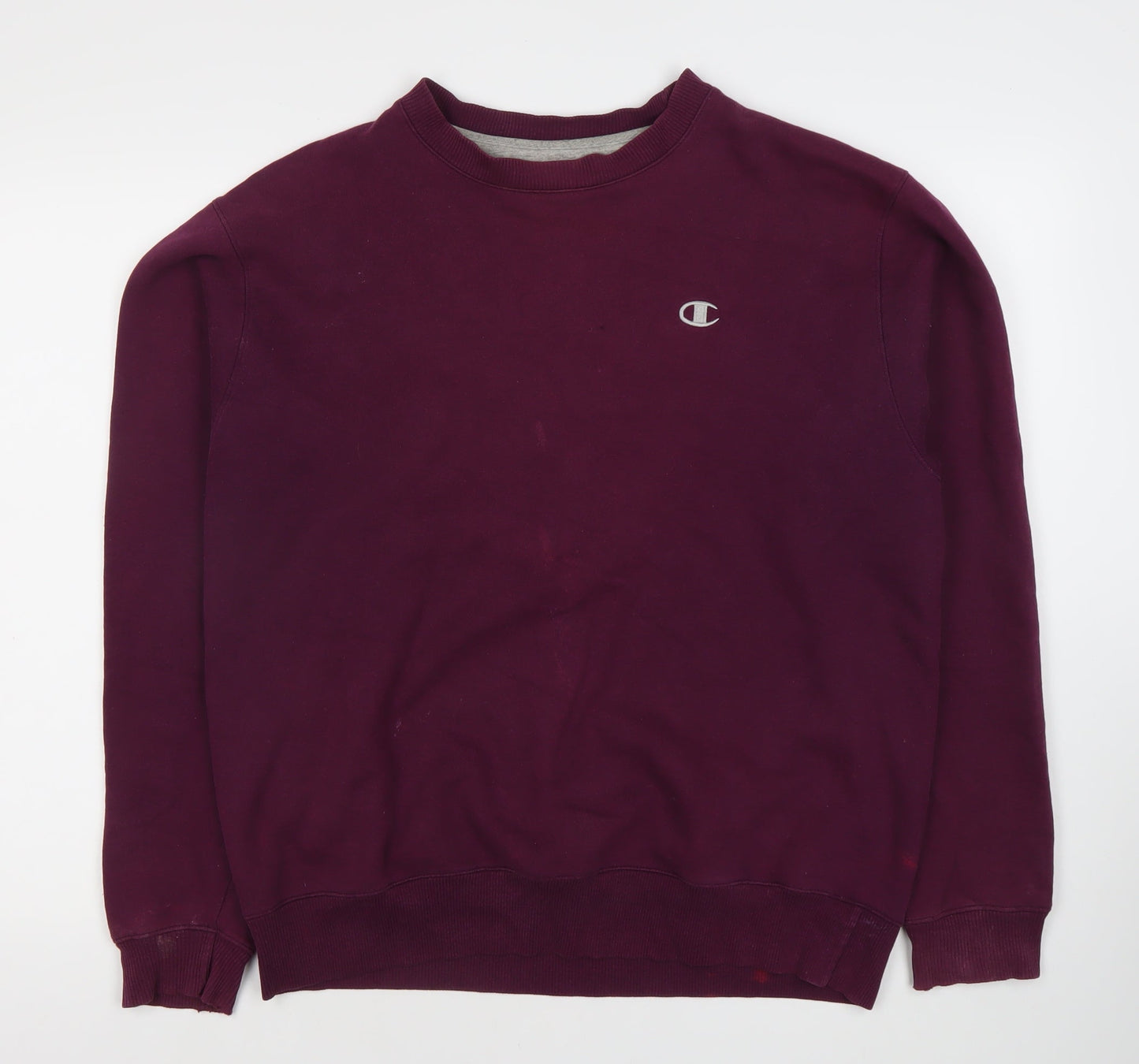 Mens UK Size M Champion Purple Pullover Sweatshirt