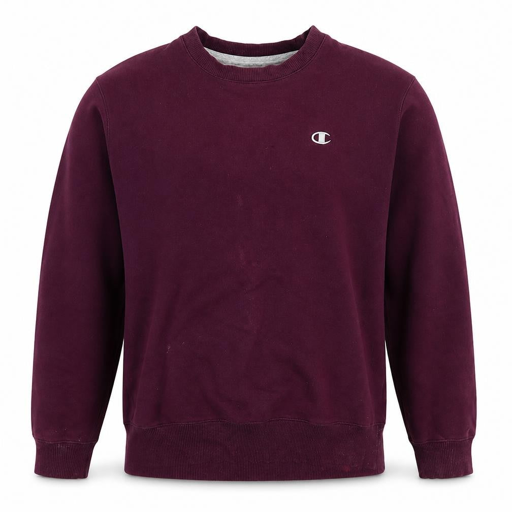 Mens UK Size M Champion Purple Pullover Sweatshirt
