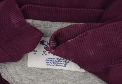 Mens UK Size M Champion Purple Pullover Sweatshirt