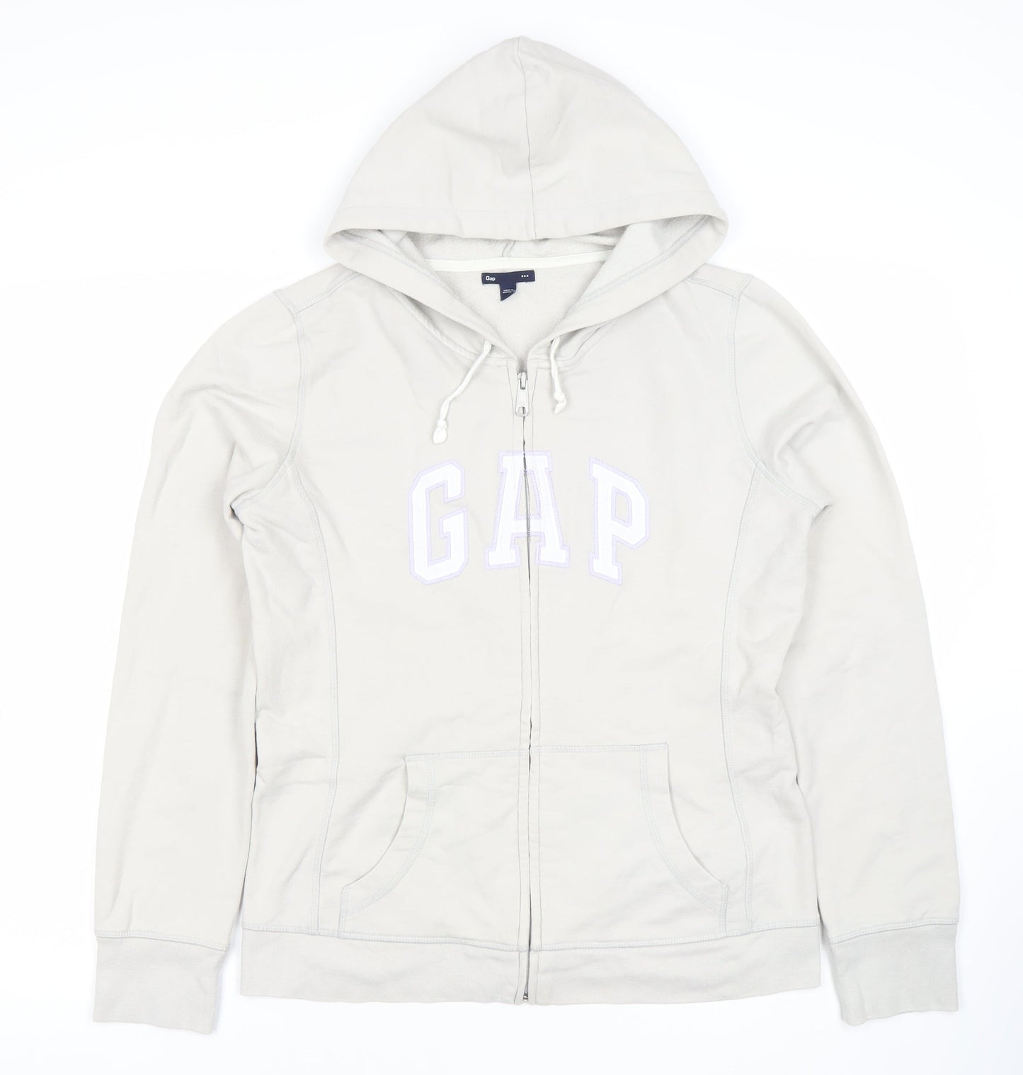 Gap Women's Beige Full Zip Hoodie - Size M