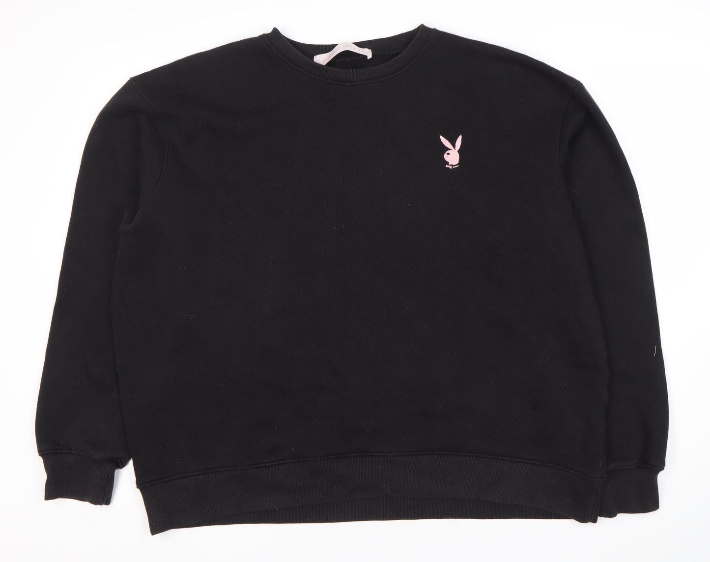 Missguided Women's Black Logo Sweatshirt Size 12