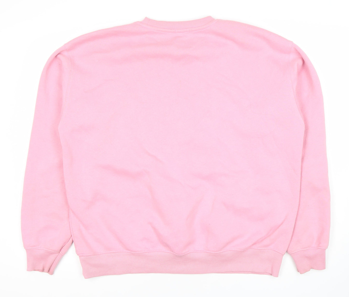 Stradivarius Women's Pink Graphic Pullover Sweatshirt, Size 10