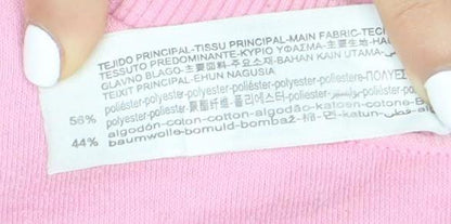 Stradivarius Women's Pink Graphic Pullover Sweatshirt, Size 10