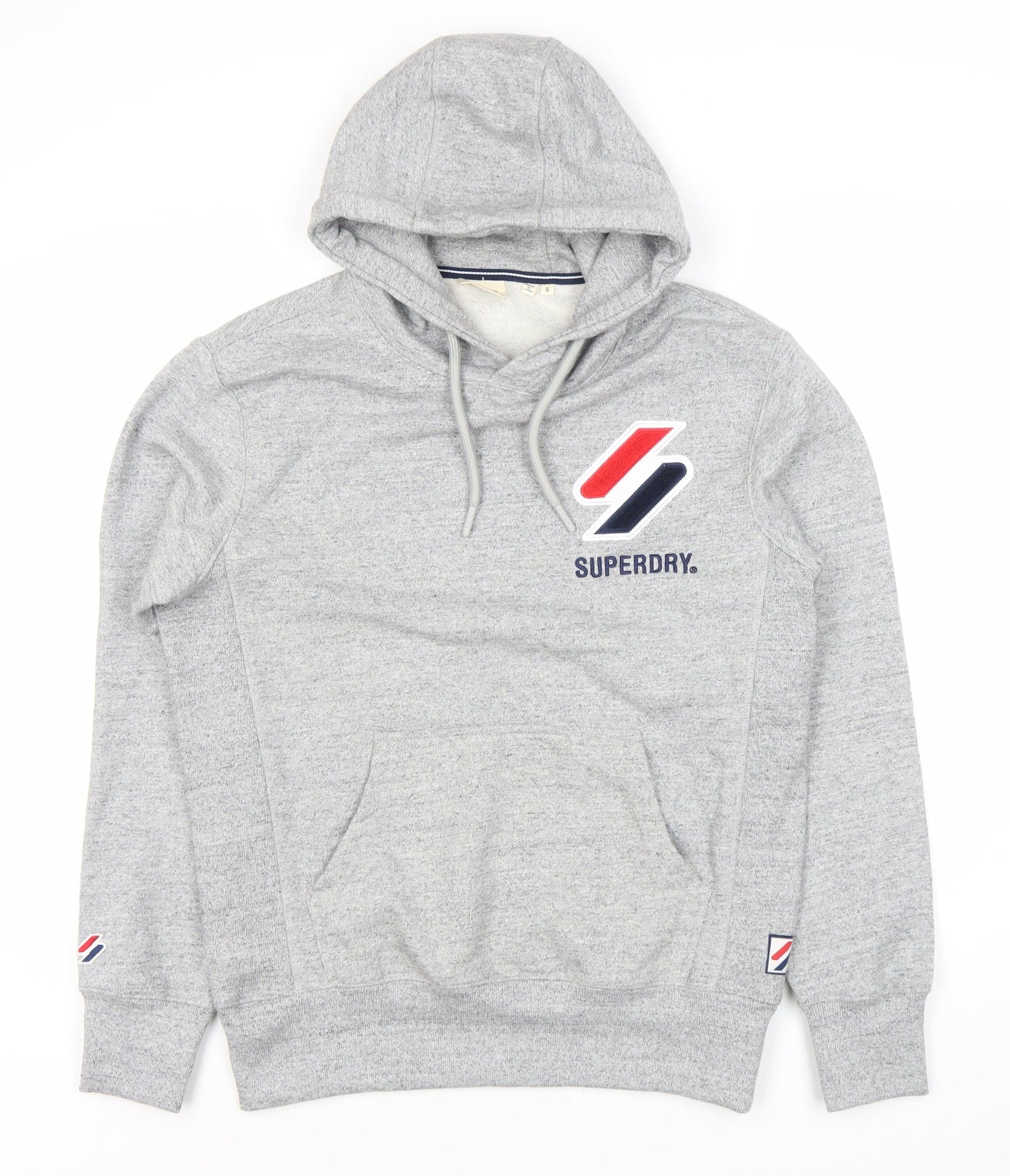 Superdry Men's Grey Hoodie S Logo Pullover