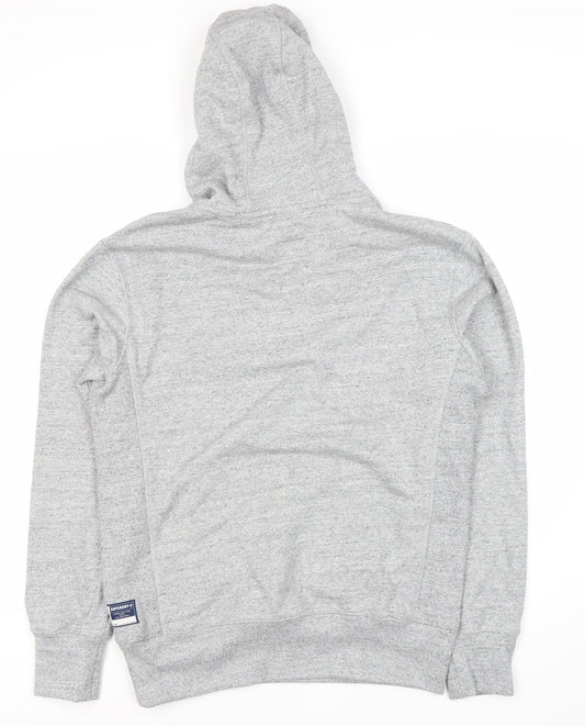 Superdry Men's Grey Hoodie S Logo Pullover