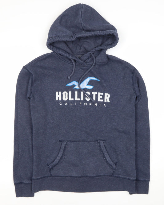 Mens UK Size S Hollister Blue Pullover Hoodie