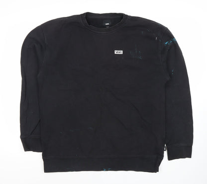 Vans Men's Black Graphic Print Sweatshirt Size M