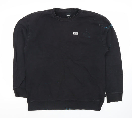Vans Men's Black Graphic Print Sweatshirt Size M