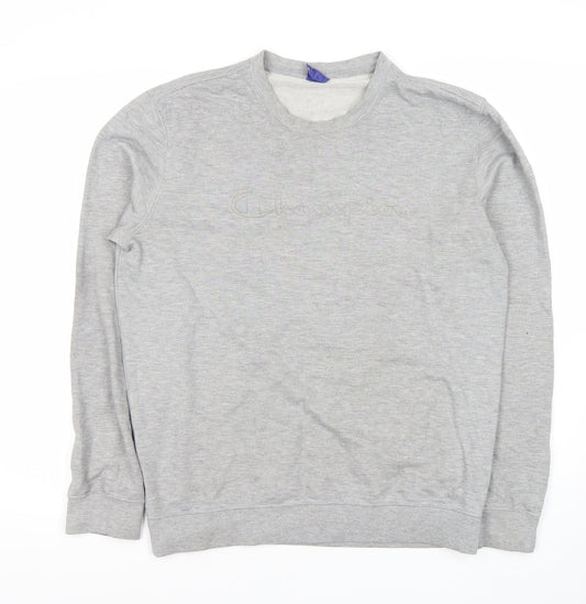 Mens UK Size M Champion Grey Pullover Sweatshirt