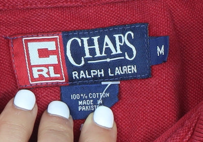 Ralph Lauren Men's Red Polo Shirt M Short Sleeve