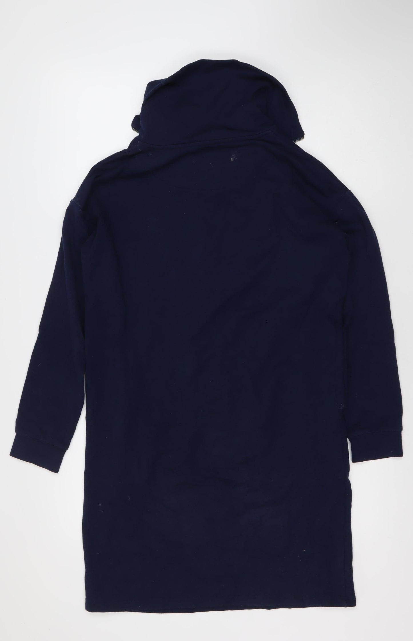 BAM Women's Blue Long Sleeve Hooded Dress - Size 8