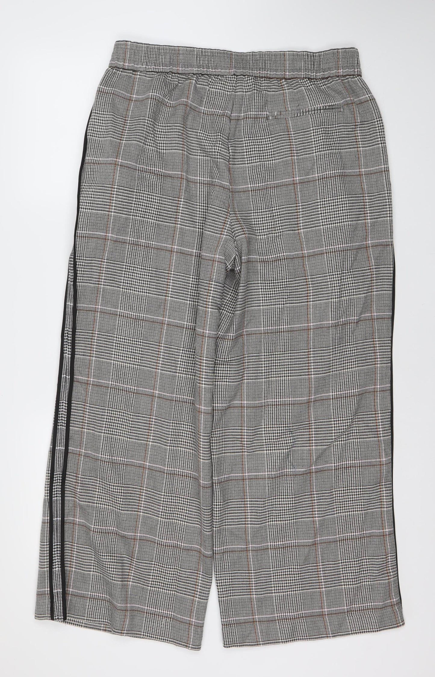 Womens UK Size UK 14 Marks and Spencer Regular Fit Cropped Grey Trousers