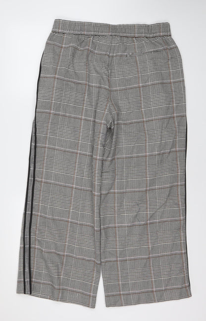 Womens UK Size UK 14 Marks and Spencer Regular Fit Cropped Grey Trousers