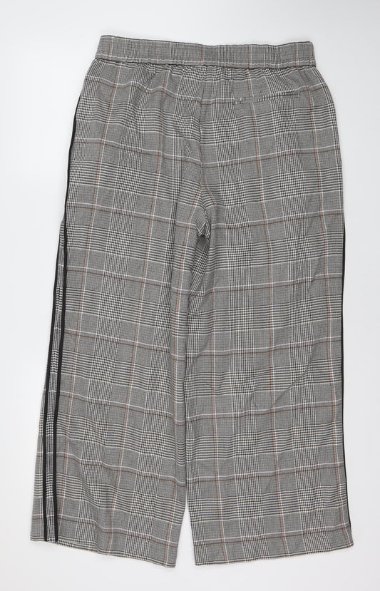 Womens UK Size UK 14 Marks and Spencer Regular Fit Cropped Grey Trousers