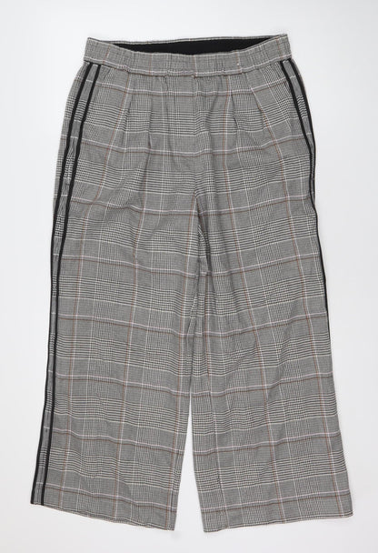 Womens UK Size UK 14 Marks and Spencer Regular Fit Cropped Grey Trousers