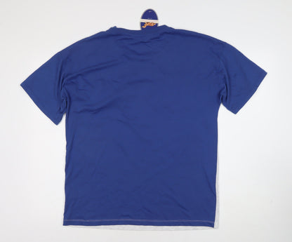 Peter Alexander Men's Blue Geometric Logo T-Shirt M