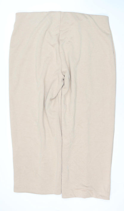 Womens UK Size 24 Marks and Spencer Regular Fit  Beige Trousers