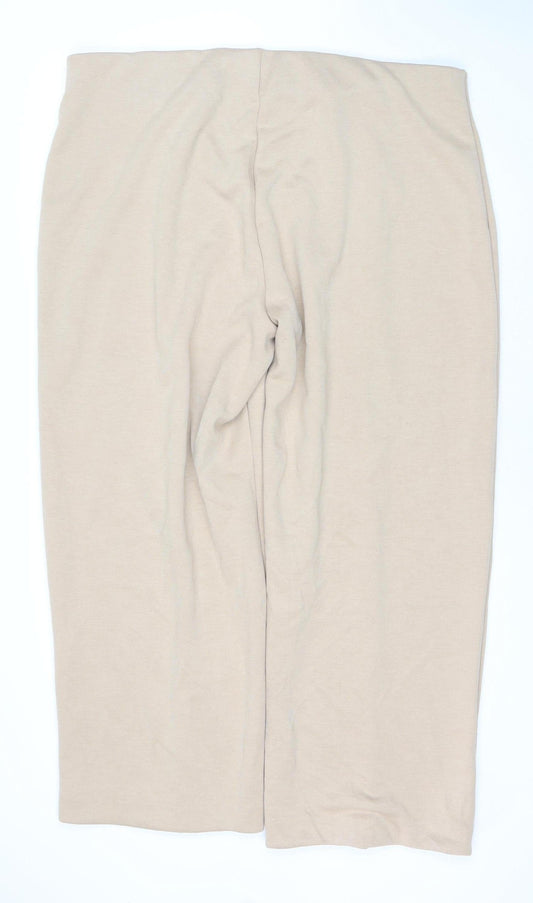 Womens UK Size 24 Marks and Spencer Regular Fit  Beige Trousers