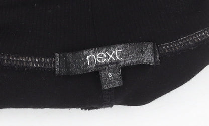 Womens UK Size UK 6 NEXT Black Basic T-Shirt