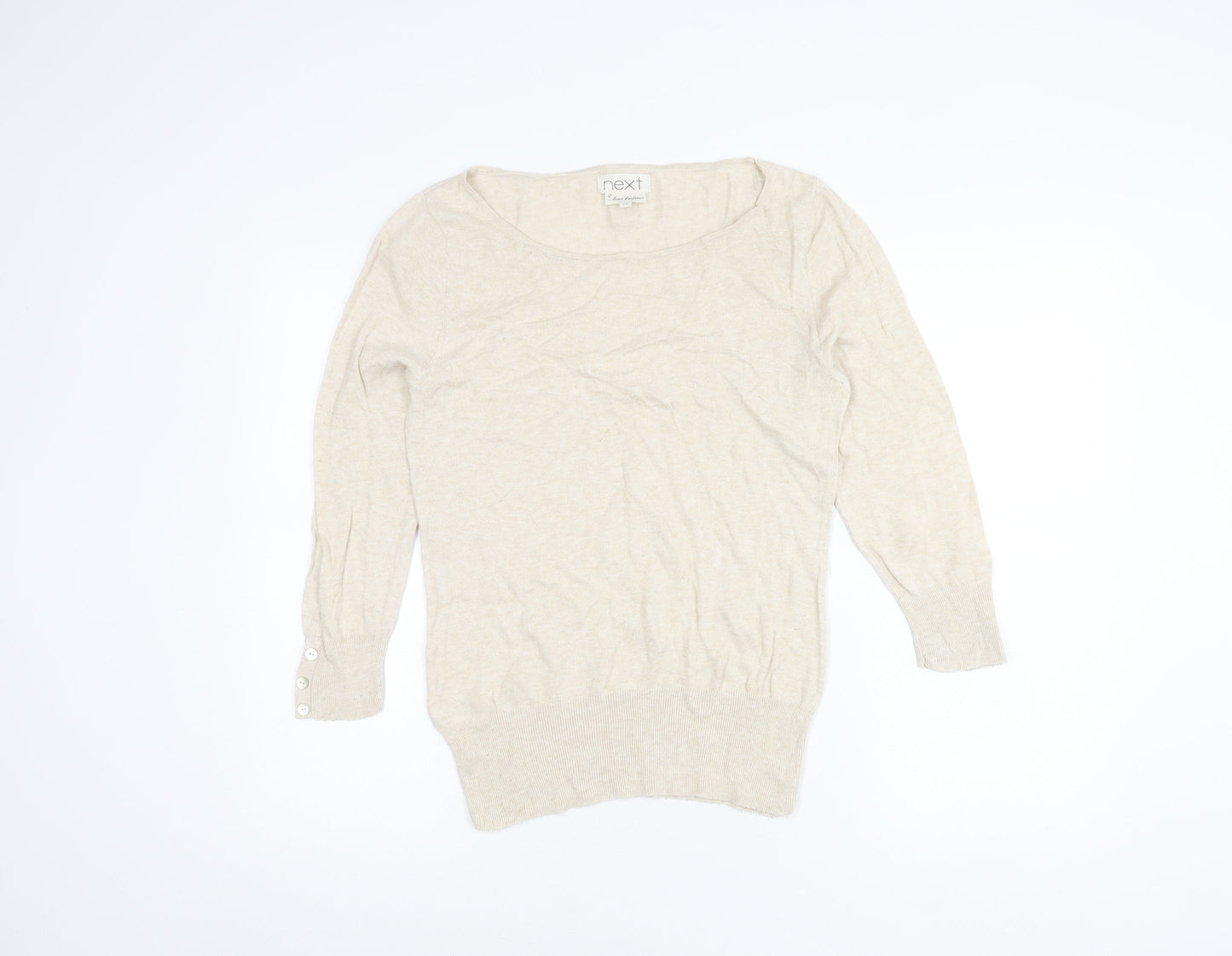 Next Women's Beige Pullover Jumper Size 12