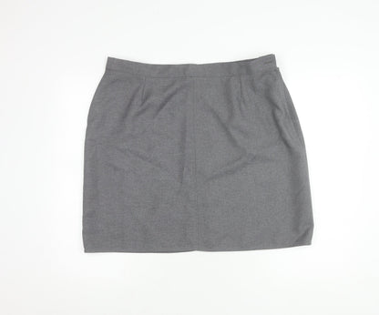 Brennand Schoolwear Grey Women's Knee Length Skirt, Size 10