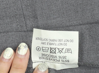 Brennand Schoolwear Grey Women's Knee Length Skirt, Size 10