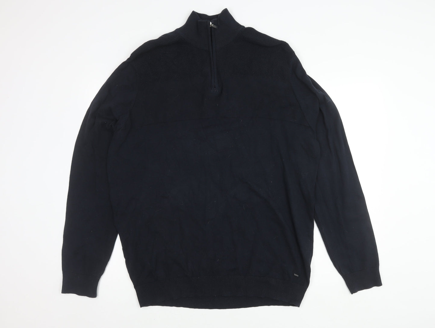 Springfield Men's Black 2XL Full Zip Jumper
