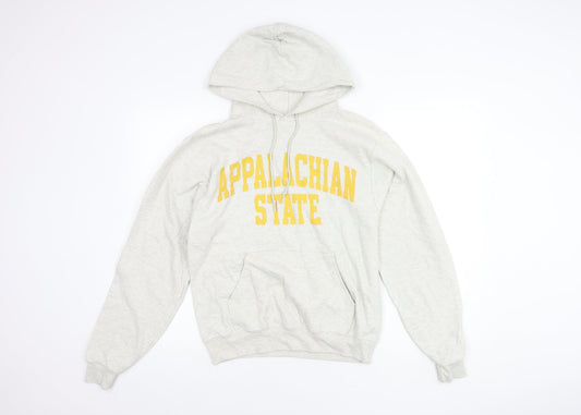 Additional front view of Champion unisex grey pullover hoodie s - casual fleece