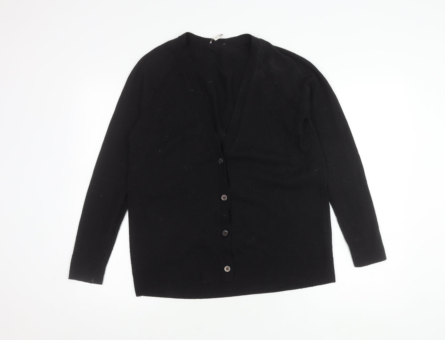 Gap Women's Black V-Neck Cardigan M