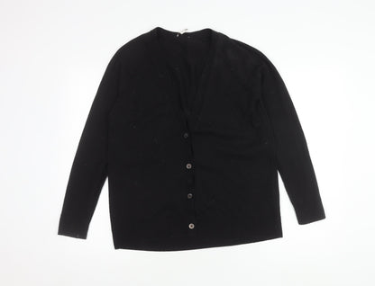 Gap Women's Black V-Neck Cardigan M