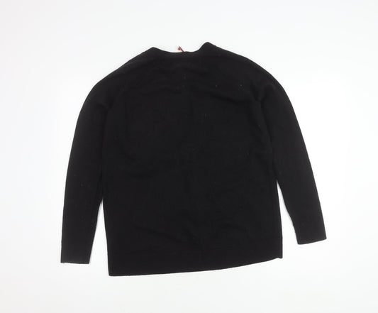 Gap Women's Black V-Neck Cardigan M