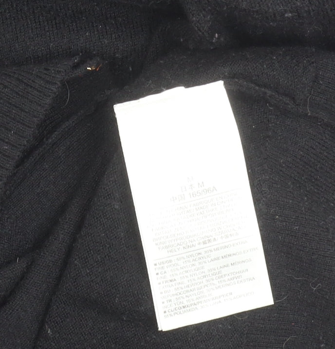 Gap Women's Black V-Neck Cardigan M