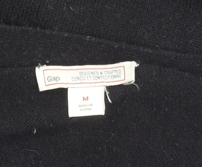 Gap Women's Black V-Neck Cardigan M