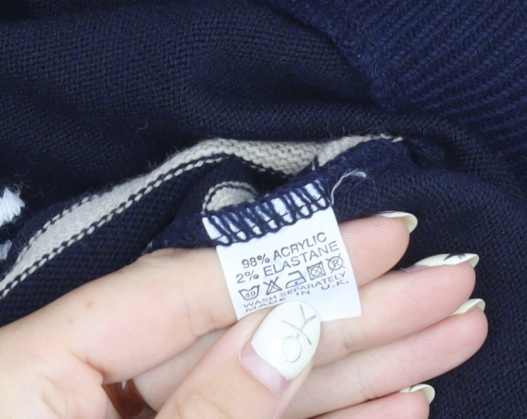 Classic Women's Blue Cardigan Size 12