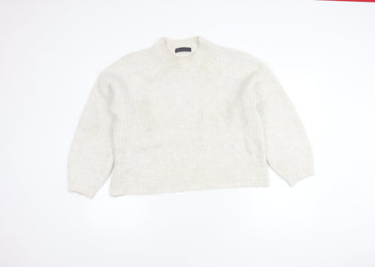 Womens UK Size M Marks and Spencer Ivory Pullover Jumper