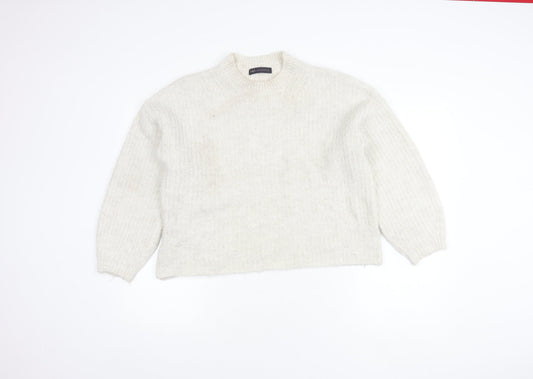 Womens UK Size M Marks and Spencer Ivory Pullover Jumper