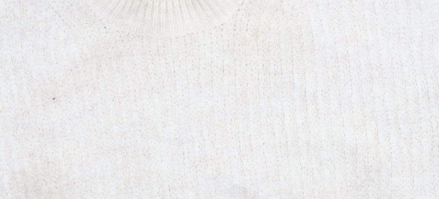 Womens UK Size M Marks and Spencer Ivory Pullover Jumper