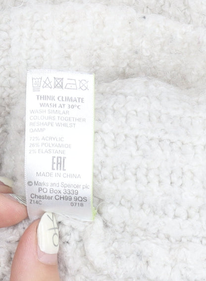Womens UK Size M Marks and Spencer Ivory Pullover Jumper