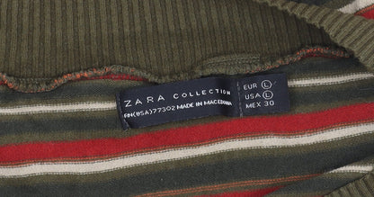 Womens UK Size 12 Zara Multicoloured Jersey T-Shirt