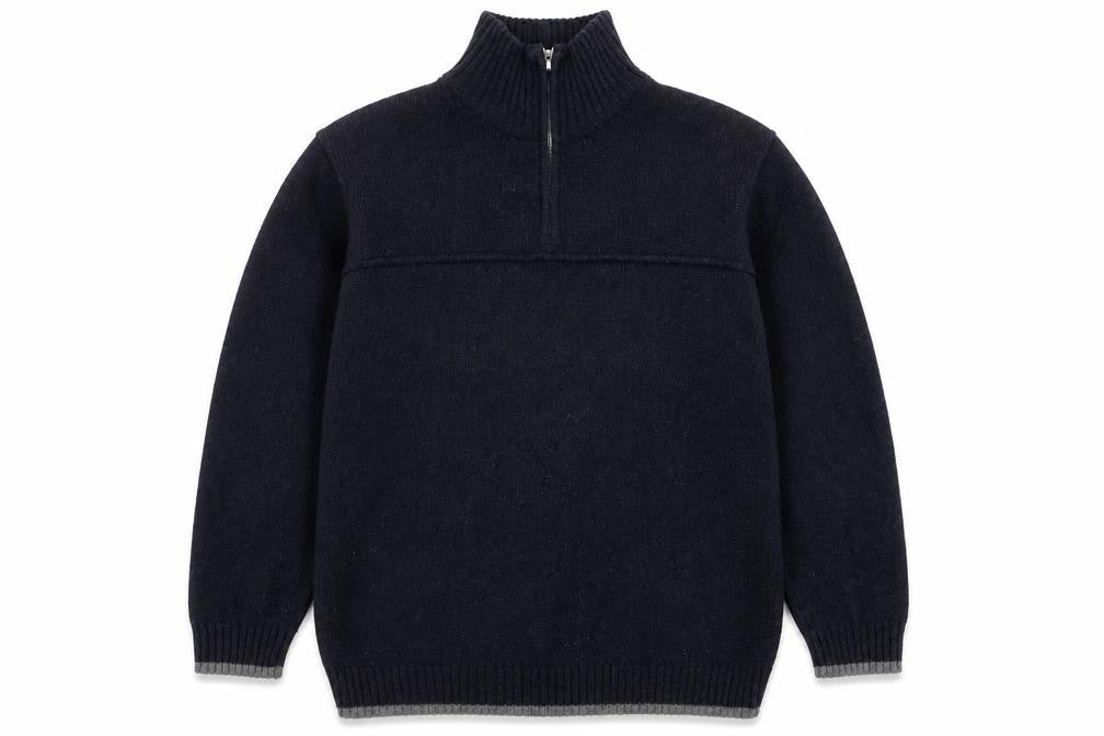 Mens UK Size 2XL Atlantic Bay Blue Full Zip Jumper
