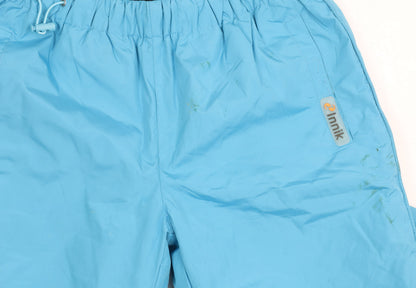 Innik Unisex Blue Trousers S, Elastic Waist, Drawstring